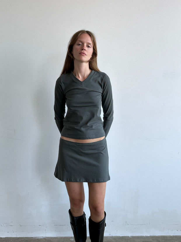 Critter Mini Skirt (Slate)