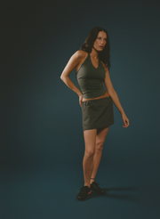 Pocket Skirt (Slate Canvas)