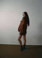 Pocket Skirt (Terracotta Canvas)