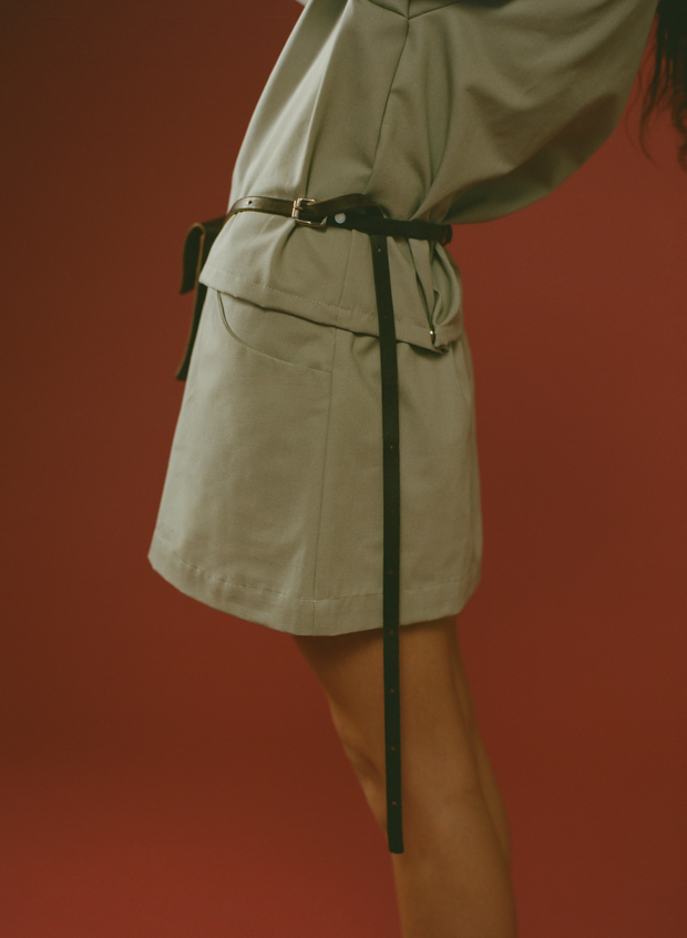 Pocket Skirt (Stone Canvas)