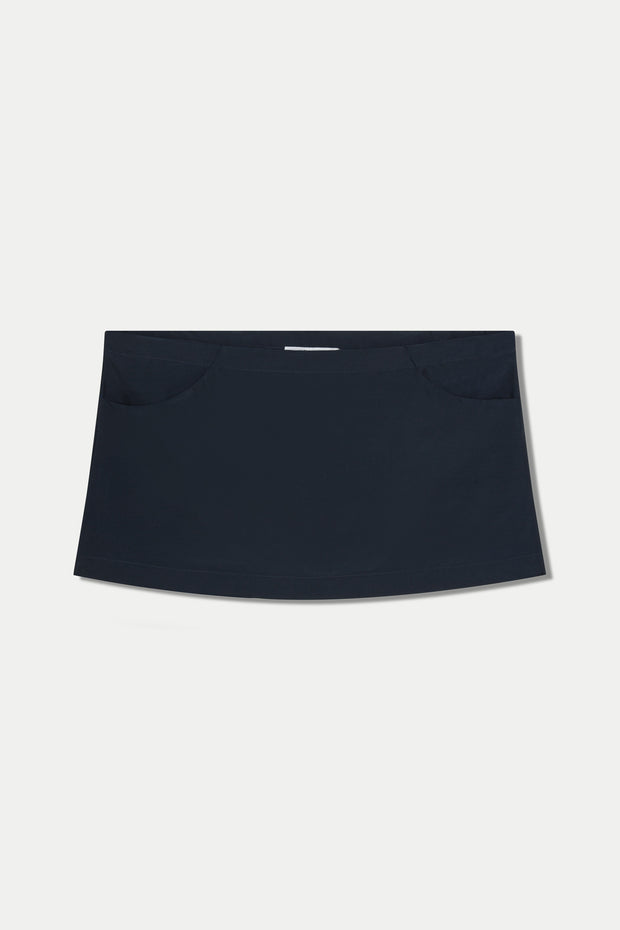 Pocket Skirt (Navy Nylon)