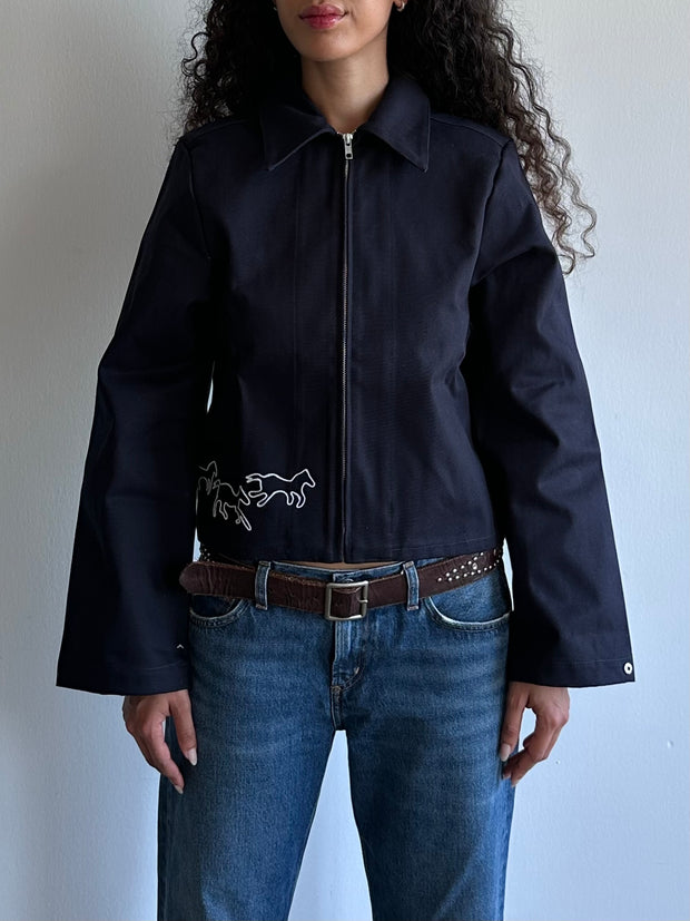 Will Jacket (Navy Canvas Horses)