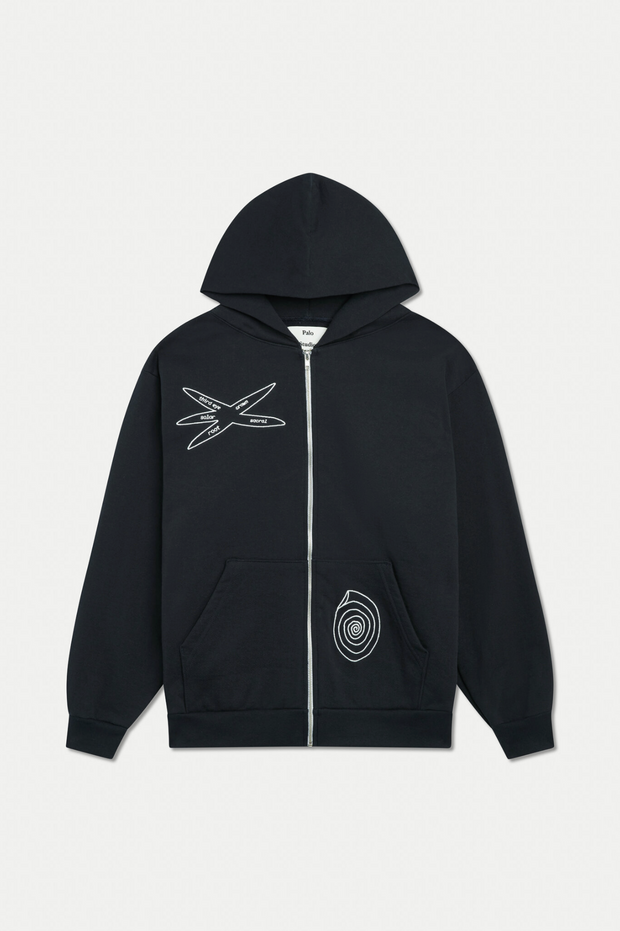 Sea Chakra Zip-Up (Navy)