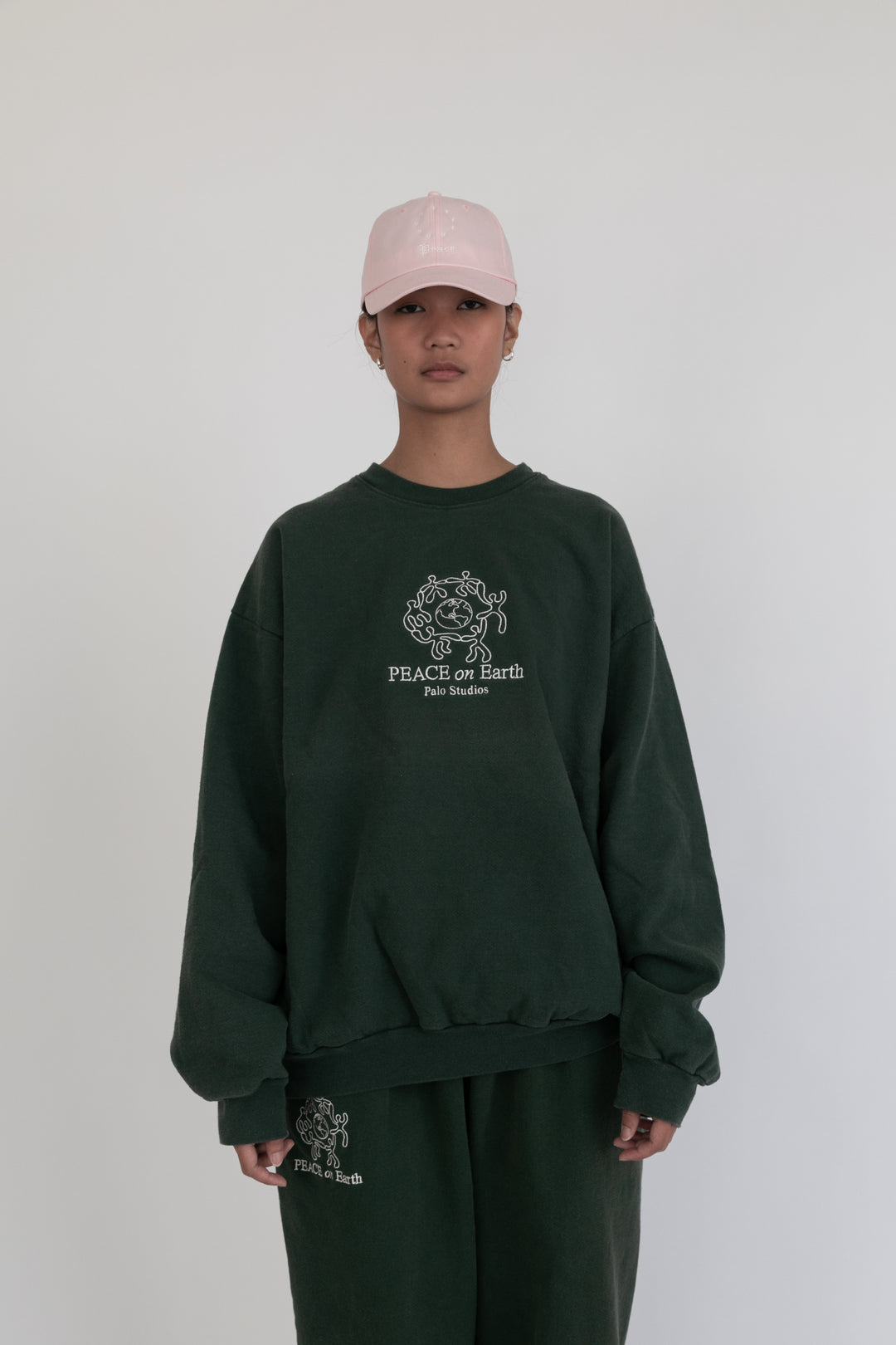 リトルスージーEarth Print Stand Collar Shirt リトルスージーEarth Print Stand Collar Shirt